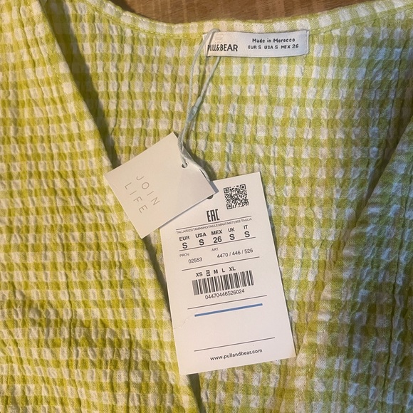 Checkered Crop Top - Picture 2 of 3